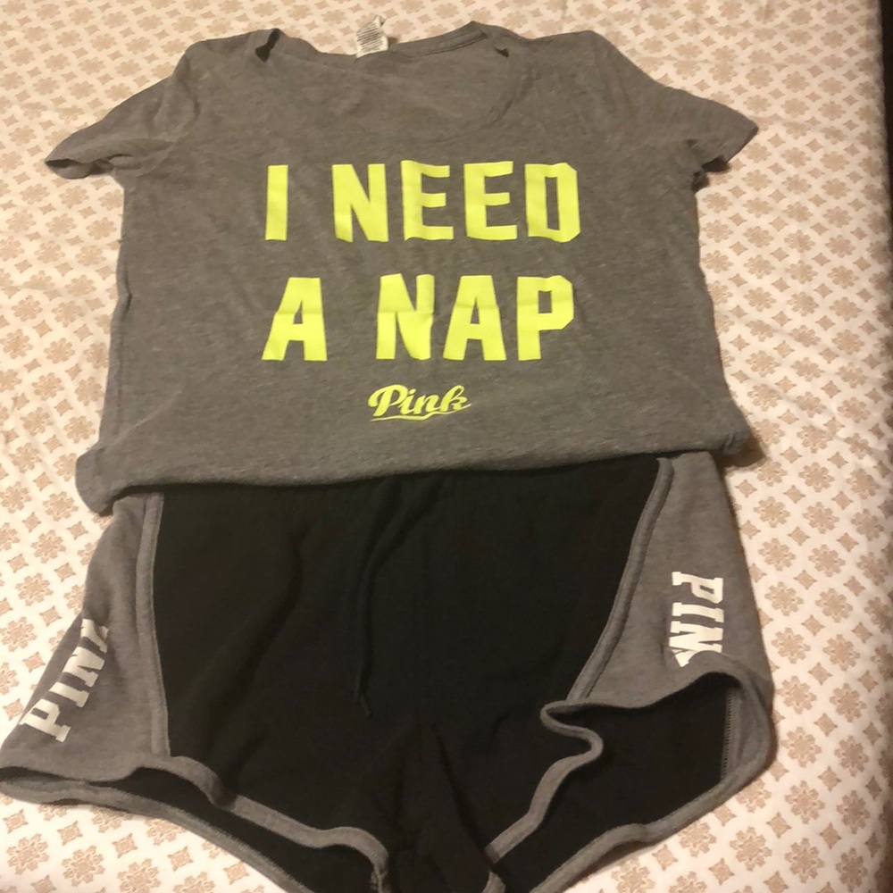 Victoria’s Secret pink sleep outfit